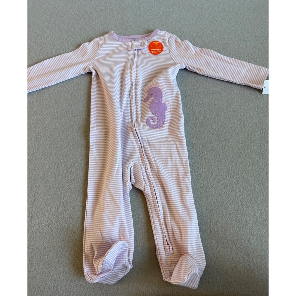 6pc Carters Just One You Little Me Hanna Andersson Baby Girl Sleepers 6mo / 9mo - Picture 16 of 16